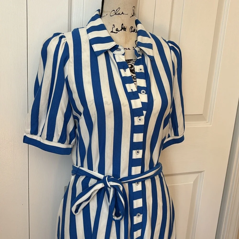 NWT Boden Jersey Libby Midi Shirt Dress Sz 8 - Picture 6 of 12